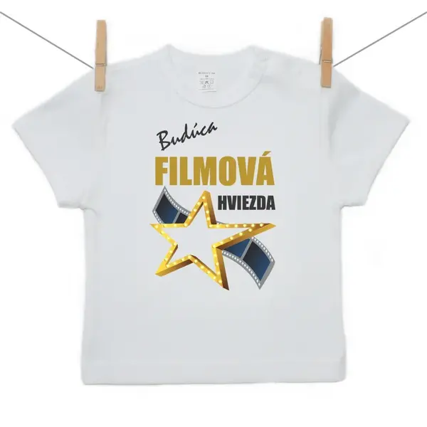 Boodyy Tričko s krátkym rukávom Budúca filmová hviezda 74 (6-9 mesiacov)