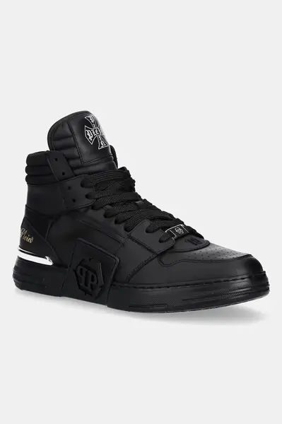 Kožené tenisky Philipp Plein Phantom Kicks High Top