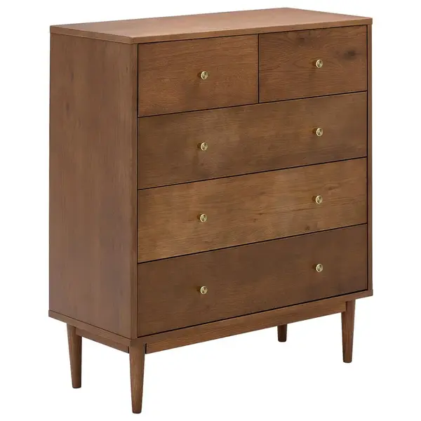 MID.YOU ŠIROKÁ KOMODA, dub, barvy zlata, barvy vlašských ořechů, 85/99/40 cm