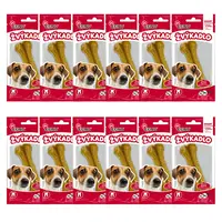 Akinu Kost z buvolí kůže přírodní pamlsek pro psy žvýkací 12 cm 12 ks