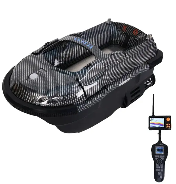 Boatman zavážecí lodička vulcan pro s gps a echolotem carbon