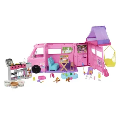 Barbie karavan snů se stanem