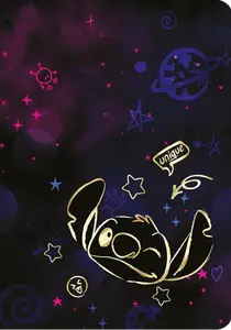 Sešit A5 60l linkovaný Disney Gold Stitch vzor 2