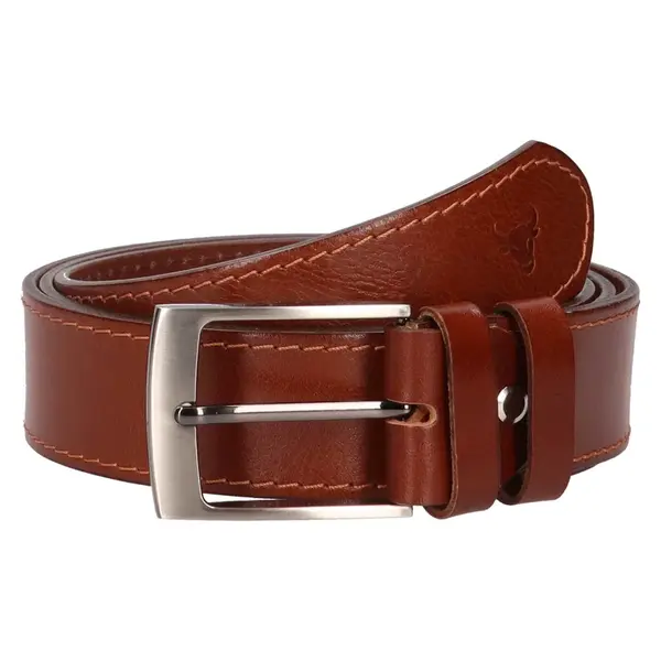 Pánský kožený opasek Belt Toro Vincent, přírodní kůže − hnědá