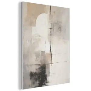 MuchoWow AKUSTICKÝ obraz Abstraktní - Umění - šedá 60x80 cm