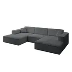 ALTDECOR SEDACÍ souprava IREA-U1-v4 – 301 x 165 x 77 cm tmavě šedá