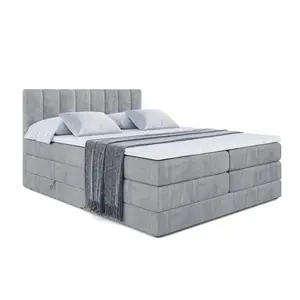 ALTDECOR POSTEL boxspring OTTA KING – 140x200 – H3/H4 – šedá