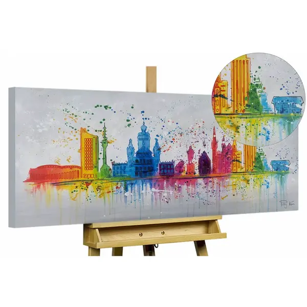 KUNSTLOFT OLEJOMALBA 120/60 cm, Město a architektura