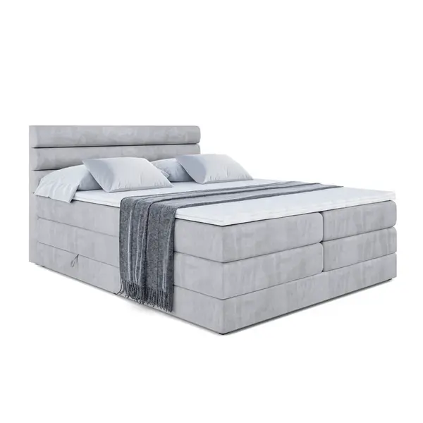 ALTDECOR POSTEL boxspring CELESTIA KING – 120x200 – H3/H4 – světle šedá