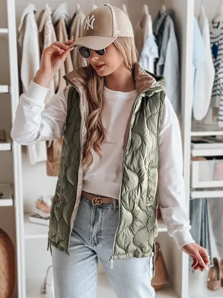 Dámská přechodná vesta VESOLITA zelená