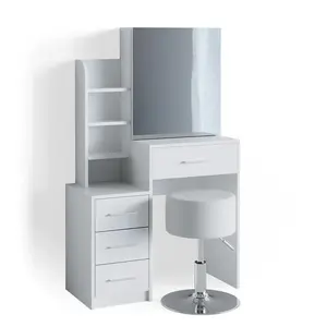 Vicco TOALETNÍ STOLEK Conrada Bílá 80 cm s taburetem