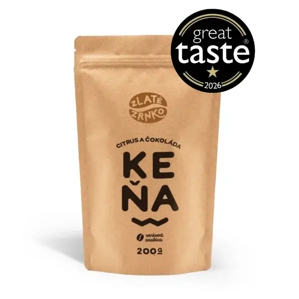 Káva Zlaté Zrnko - Keňa - "Citrus a čokoláda" 200g