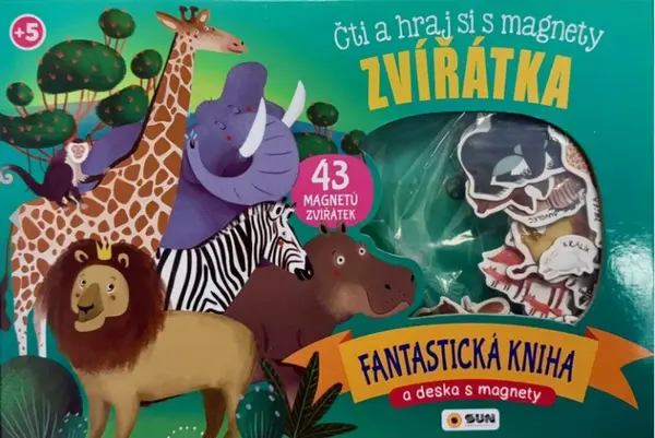 Čti a hraj si s magnety ZVÍŘÁTKA (poškozená)