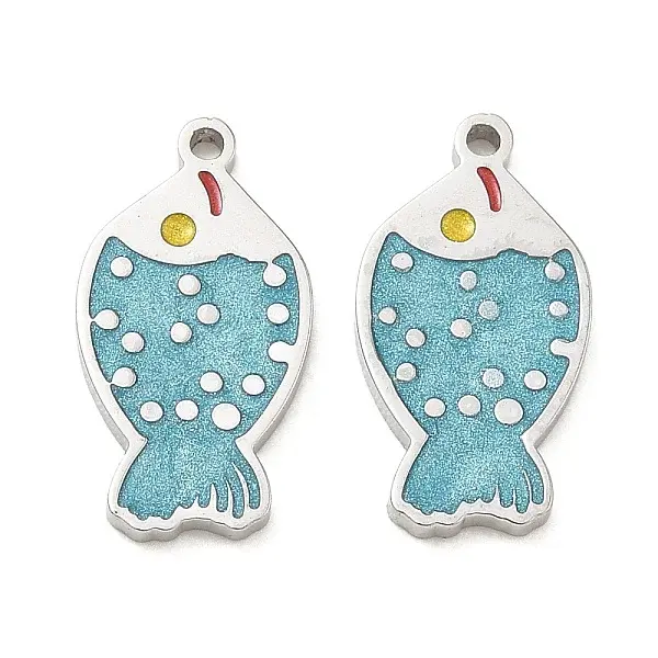 304 Stainless Steel Enamel Pendants