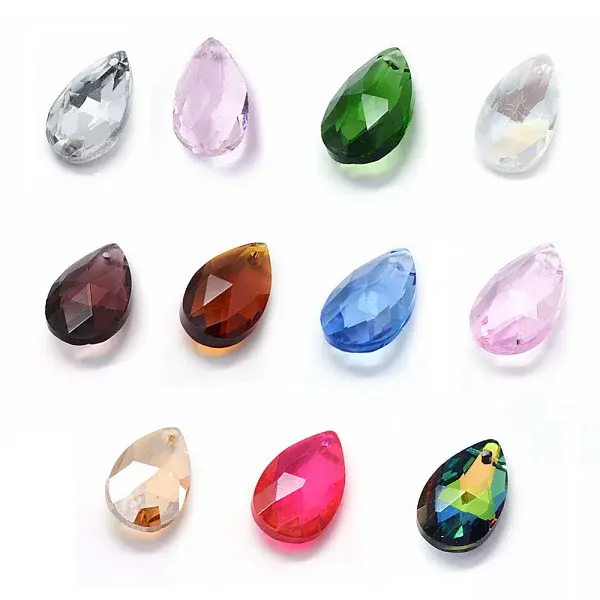 Faceted Glass Pendants