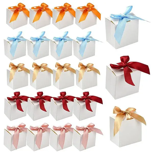 30Pcs 5 Colors Cardboard Candy Gift Boxes