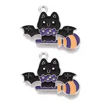 Halloween Theme Alloy Enamel Pendants