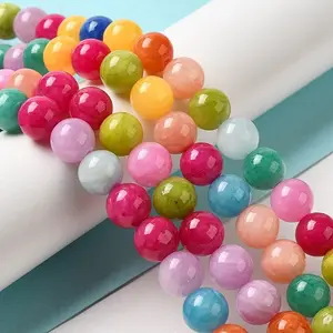 Natural Yellow Jade Beads Strands