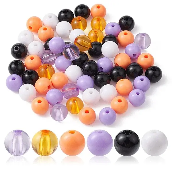 Halloween Theme Transparent & Opaque Acrylic Beads