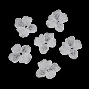 Frosted Transparent Acrylic Beads