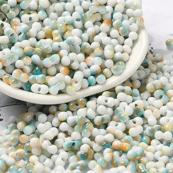 Two Tone Baking Paint Glass Seed Beads