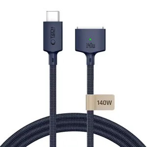 Tech-Protect MMC01 UltraBoost Magnetický kabel USB-C - MagSafe 3 pro MacBook, 140 W, 3 m, modrý