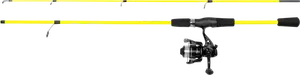 Zebco prut s navijákem disco combo yellow 1,6 m 30 g 2-díl