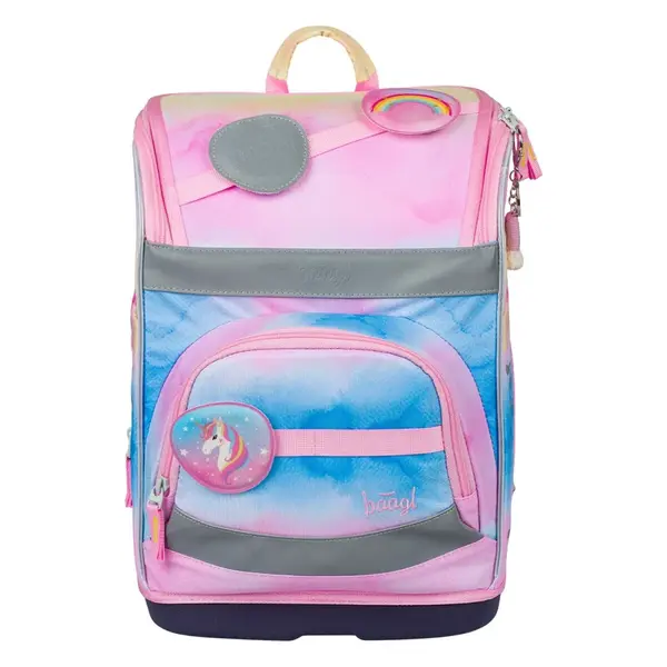 Školní aktovka Zippy plus Rainbow Unicorn