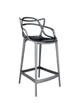 Barová stolička Masters METAL, v. 65 cm, viac farieb - Kartell Farba: titanium
