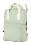 Městský batoh Travelite Basics Canvas Backpack Light green