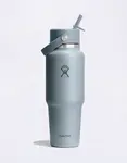 Hydro Flask Wide Mouth Travel Bottle with Flex Straw Cap (946 ml) Shale Gray