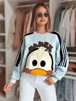 Dámská oversize mikina s kachní nášivkou