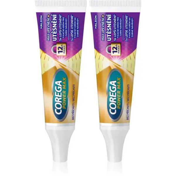 Corega Max Control fixačný krém pre zubnú náhradu 2x40 g