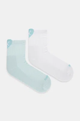 Ponožky Puma 2-pack tyrkysová barva, 938555