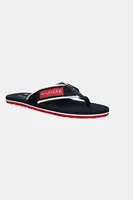 Žabky Tommy Hilfiger PATCH HILFIGER BEACH SANDAL pánské, tmavomodrá barva, FM0FM05435
