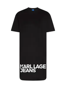 KARL LAGERFELD JEANS Šaty  čierna / biela
