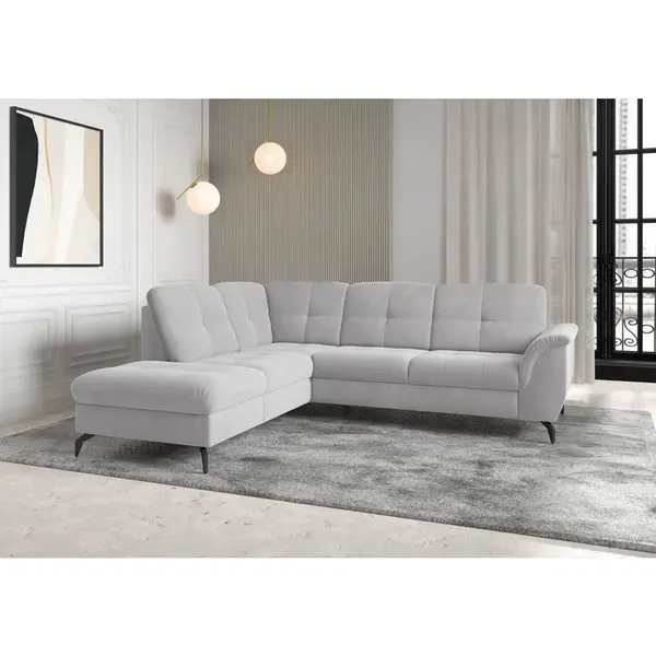 Sit & More ROHOVÁ SEDAČKA, textil, barvy stříbra