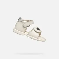 Biele sandále pre dievčatá Geox Verred