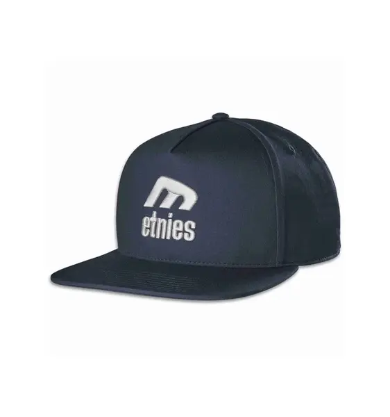 Etnies kšiltovka Icon E Snapback Navy / Grey | Šedá | Velikost One Size | 100% bavlna