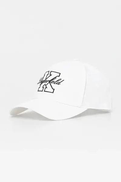 Kšiltovka Karl Lagerfeld bílá barva, s aplikací, 552123.805609