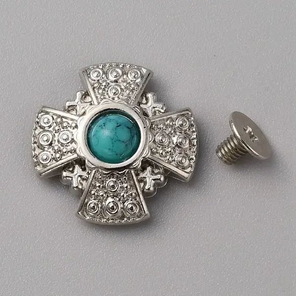 Zinc Alloy & Resin Coin Screw Rivets