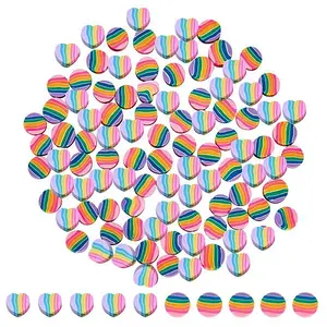 200Pcs 2 Style Handmade Polymer Clay Beads