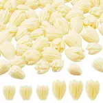 120Pcs 2 Styles Dyed Synthetic Coral Beads