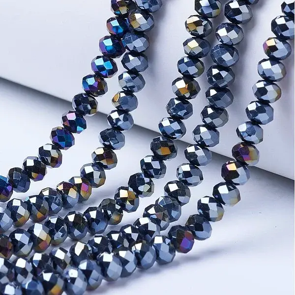 Electroplate Glass Beads Strands