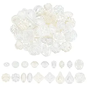 72Pcs 18 Style Opaque Acrylic Beads