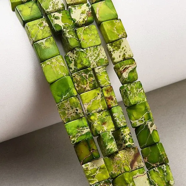 Dyed Natural Imperial Jasper Beads Strands