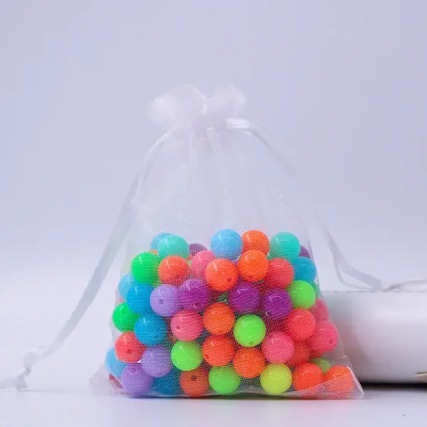 Rectangle Organza Drawstring Bags