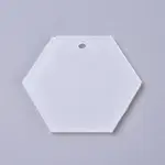 Transparent Acrylic Blank Pendants