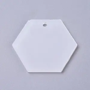 Transparent Acrylic Blank Pendants