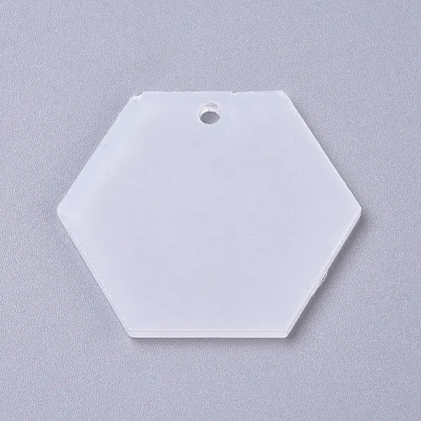 Transparent Acrylic Blank Pendants